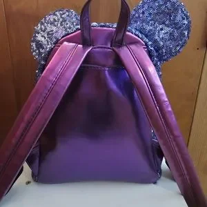 2019 LOUNGEFLY DISNEY PURPLE POTION SEQUIN MINI BACKPACK AND WALLET Loungefly | Bags | 29 Loungefly Disney Purple Potion Sequin  main image 2